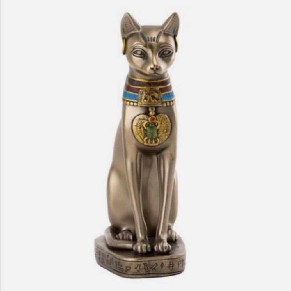 Gods of Egypt Egyptian Mythology Bastet Figurine Ubasti Bast Cat Sculptu…